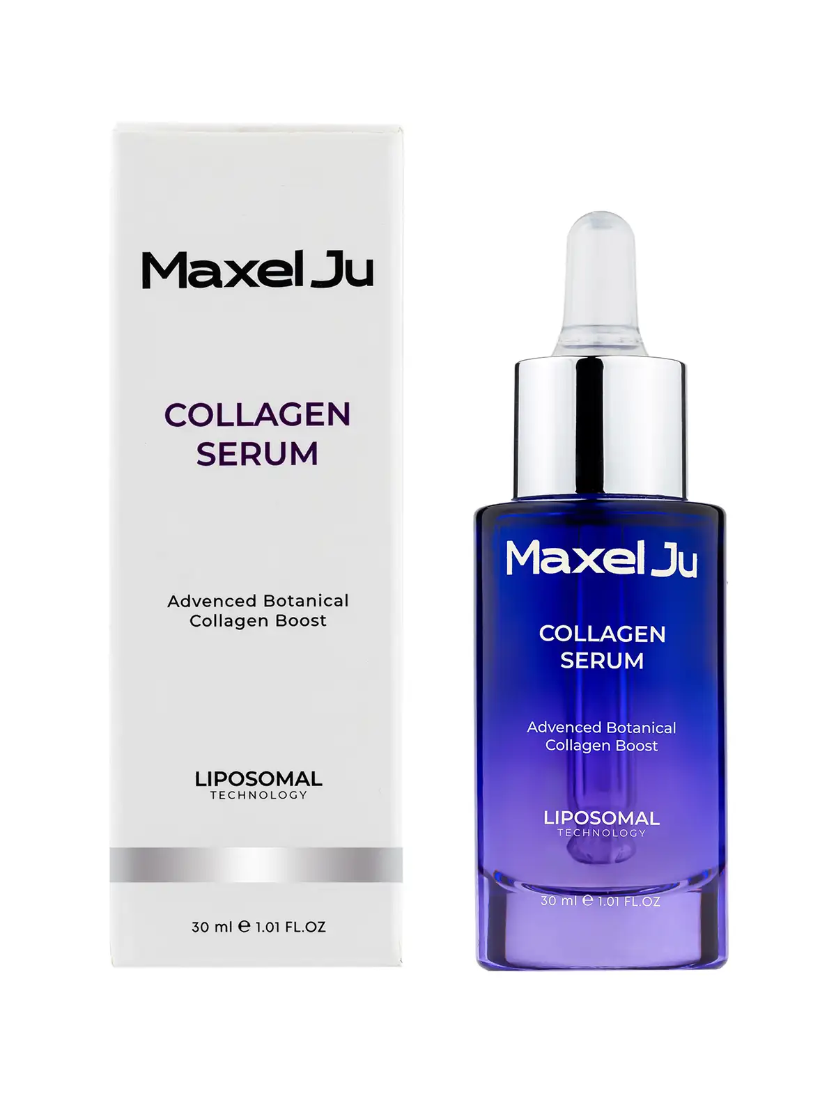 Maxel JU Collagen Serum mit Verpackung