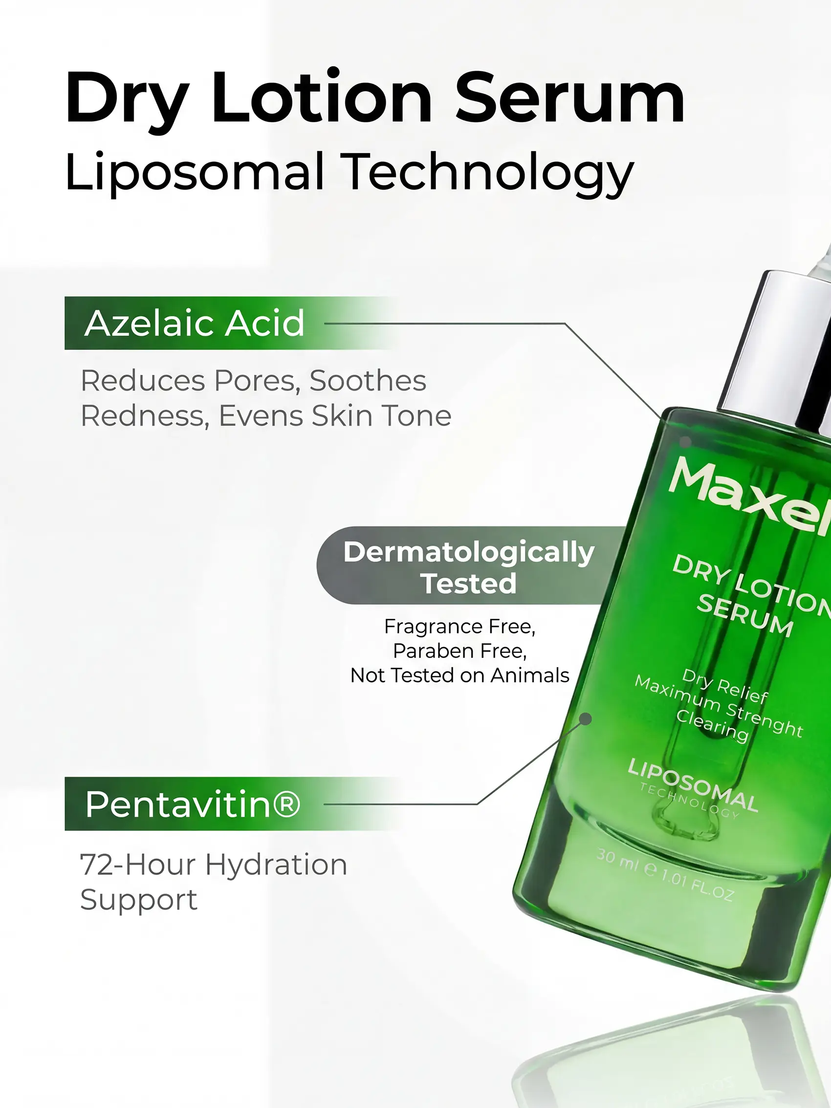 Maxel JU Drying Lotion Vorteile