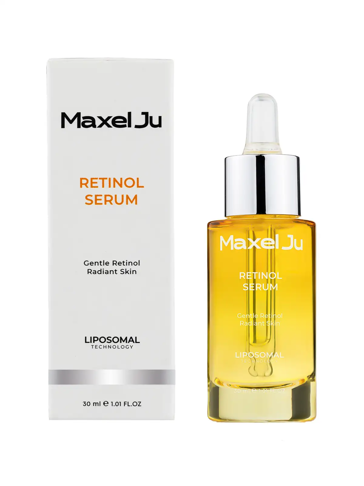 Maxel JU Retinol Serum mit Verpackung